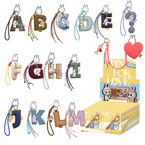 POP MART: The Monsters Labubu Pin for Love Letter Series Pendant Sealed Gift Case (A–M) (14 ST)
