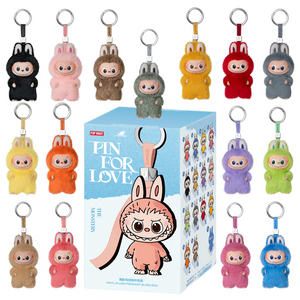 POP MART: Labubu The Monsters Pin for Love Series Pendant Blind Box (N–Z)
