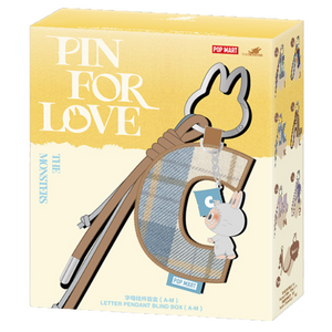 POP MART: The Monsters Labubu Pin for Love Letter Series Pendant Blind Box (A–M)