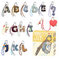 POP MART: The Monsters Labubu Pin for Love Letter Series Pendant Blind Box (A–M)