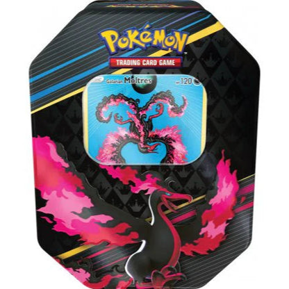 Pokémon Sword &amp; Shield: Crown Zenith Special Art Tin - Galarian Moltres (4 Pack) (ENG)