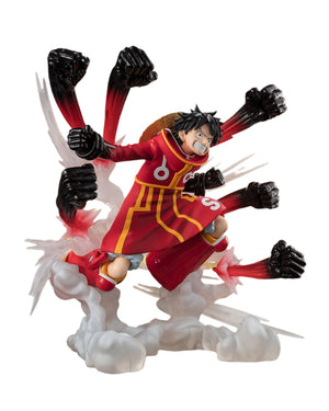 One Piece Monkey D. Luffy "Gum Gum Hawk Gatling" ZERO Extra Battle PVC staty – 19 cm