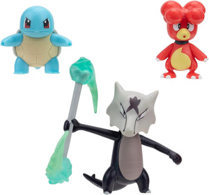 Pokémon 3-Pack Set Magby, Squirtle #4, & Alolan Marowak 5 cm