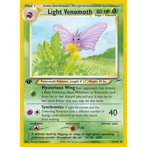 Light Venomoth N4 53/105 - Pokémonkort