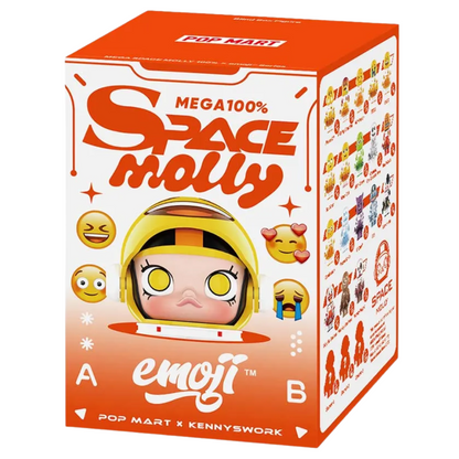 POP MART: Mega Space Molly 100% × emoji Series Blind Box