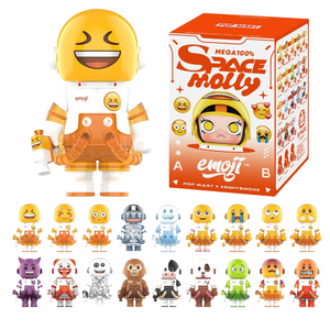POP MART: Mega Space Molly 100% × emoji Series Blind Box