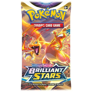 Pokémon Sword & Shield: Brilliant Stars Booster Pack (10 Kort)