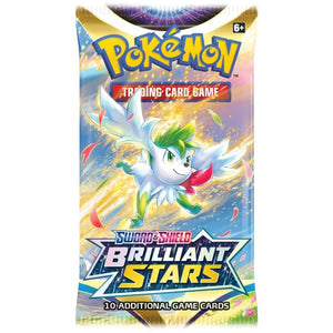 Pokémon Sword & Shield: Brilliant Stars Booster Pack (10 Kort)