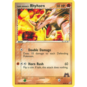 Team Magma's Rhyhorn MA 38/95 - Pokémonkort