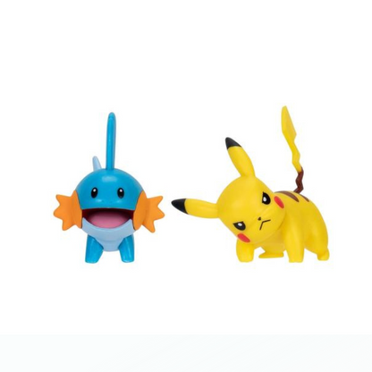 Pokémon Mudkip & Pikachu (2 Pack) Stridsfigurer – 6cm