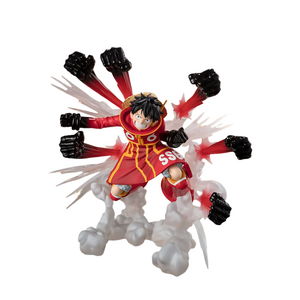 One Piece Monkey D. Luffy "Gum Gum Hawk Gatling" ZERO Extra Battle PVC staty – 19 cm