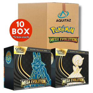 Pokémon Mega Evolution: Mega Evolution Elite Trainer Box Sealed Case (Mega Lucario & Mega Gardevoir) (10 ETBs)