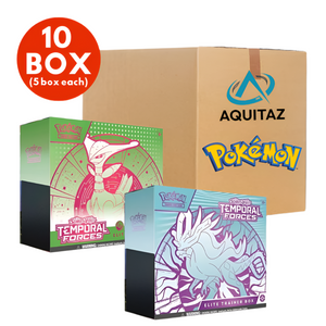 Pokémon Scarlet & Violet: Temporal Forces (Walking Wake & Iron Leaves) Elite Trainer Box (ETB) Sealed Case (10 Boxar)