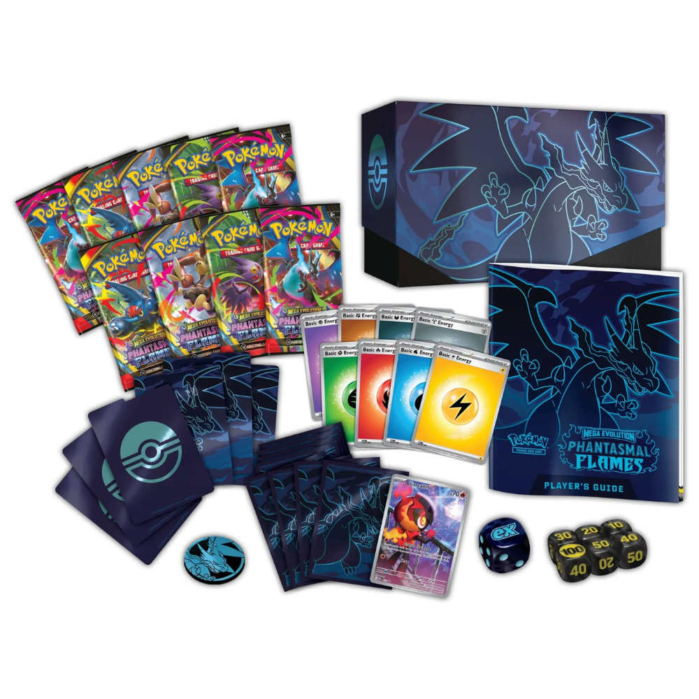 Pokémon Mega Evolution: Phantasmal Flames Elite Trainer Box (ETB) (9 P