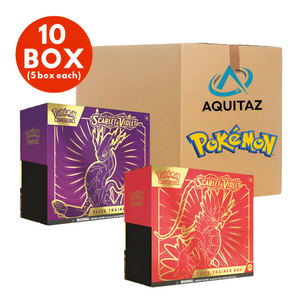 Pokémon Scarlet & Violet: Base Set (Miraidon & Koraidon) Elite Trainer Box (ETB) Sealed Case (10 Boxar)
