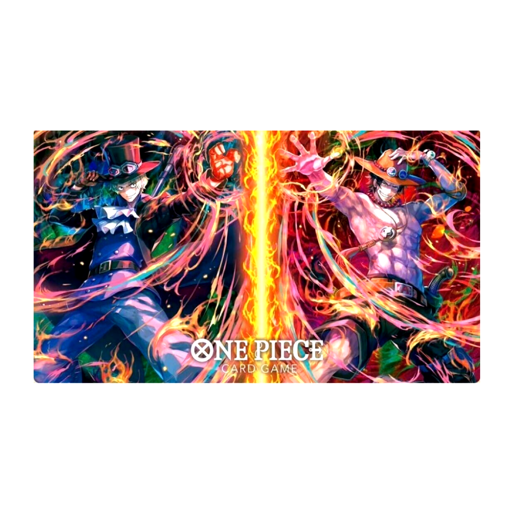 one piece card game artwork One Piece Official Ace & Sabo – Limited Edition Playmat