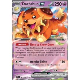 Dachsbun ex SCR 160/142 - Pokémonkort