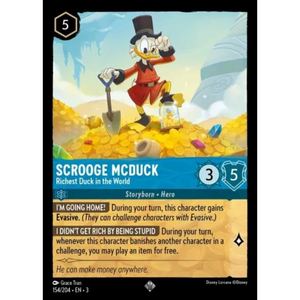 Scrooge McDuck - Richest Duck in the World - 154/204 - Super Rare