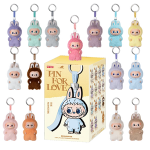 POP MART: Labubu The Monsters Pin for Love Series Pendant Blind Box (A–M)