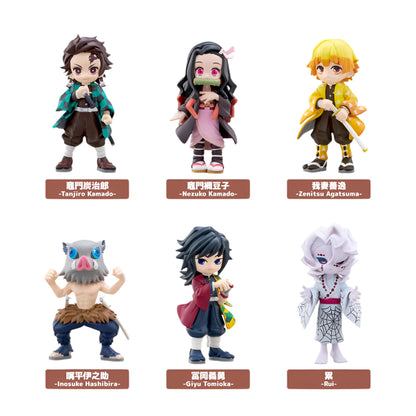 Demon Slayer Kimetsu no Yaiba 6 Pack PalVerse PVC figurer - 9 cm