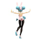 Hatsune Miku Pearl Pink BiCute Bunnies Figur – 30 cm