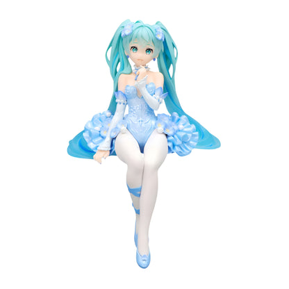 Hatsune Miku Flower Fairy Nemophila Pail Blue Noodle Stopper Figur - 15 cm