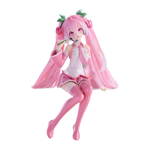 Hatsune Miku Sakura Miku 2024 Pearl Color Noodle Stopper Figur – 15 cm