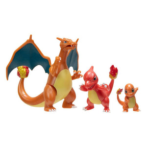 Pokémon Select 3-Pack Evolution Charmander, Charmeleon, & Charizard