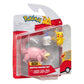 Pokémon 3-Pack Set Pikachu (Female), Litwick, Slowpoke 5 cm